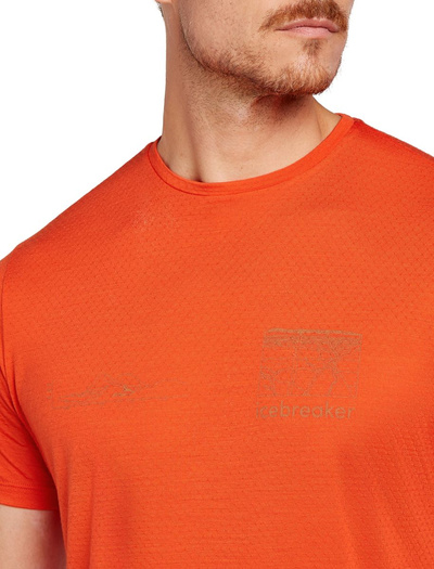 Koszulka męska z krótkim rękawem merino Icebreaker 125 Cool-Lite Sphere SS Tee Trail