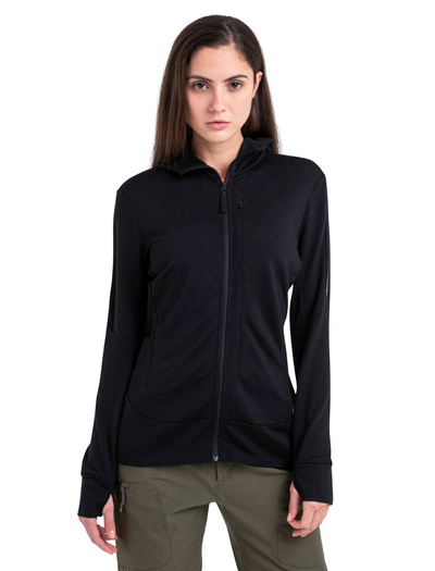 Bluza damska merino Icebreaker 260 Quantum IV LS Zip Hoodie