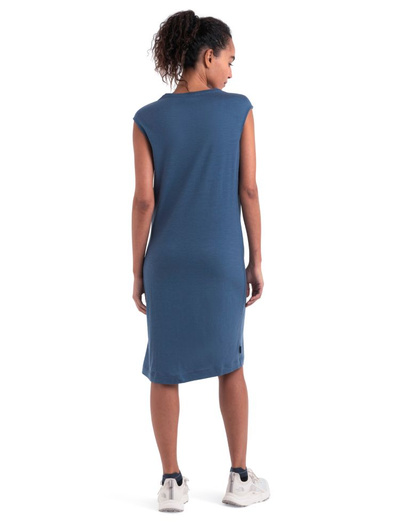 Sukienka Icebreaker merino Granary Sleeveless Dress granatowy