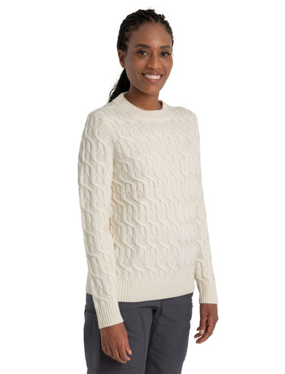 Sweter damski 100% merino Icebreaker Cable Knit