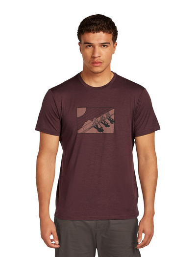 Koszulka męska z krótkim rękawem merino Icebreaker 150 Tech Lite SS Tee In The Wild