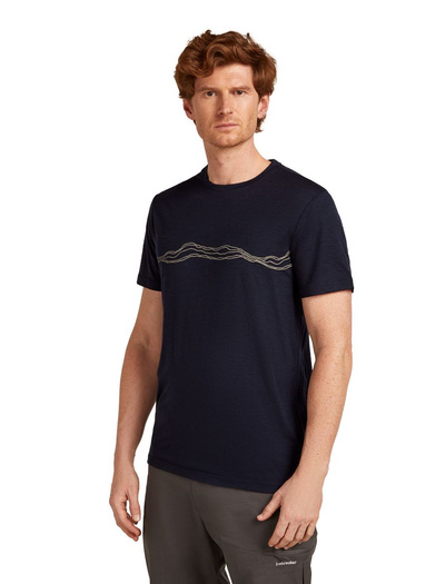 Koszulka męska z krótkim rękawem merino Icebreaker 150 Tech Lite SS Tee Mountain Pulse