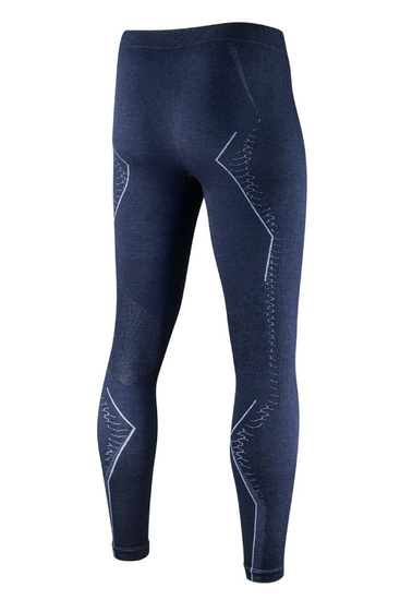 Legginsy męskie Brubeck EXTREME MERINO WOOL granatowy