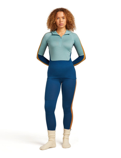 Koszulka damska z długim rękawem merino Icebreaker Merino 200 Oasis+ LS Half Zip Hoodie