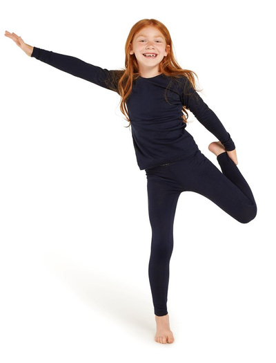 Koszulka z długim rękawem junior merino Icebreaker 200 Oasis