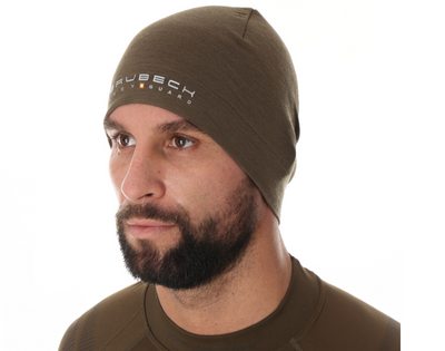 Czapka merino Brubeck dwuwarstwowa RANGER WOOL khaki