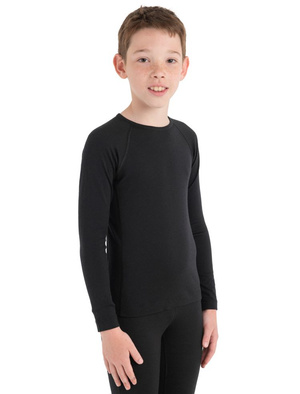 Koszulka z długim rękawem kids merino Icebreaker 200 Oasis