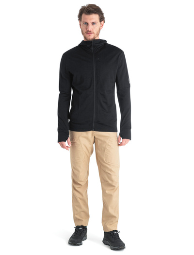 Bluza męska z kapturem merino Icebreaker 260 Quantum LS Zip