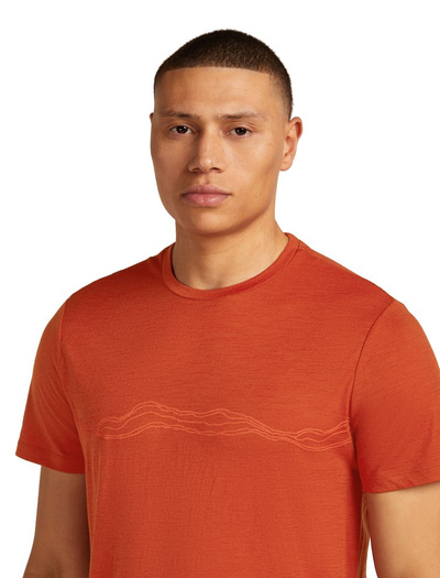 Koszulka męska z krótkim rękawem merino Icebreaker 150 Tech Lite SS Tee Mountain Pulse