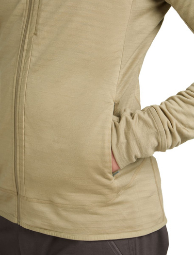 Bluza męska z kapturem merino Icebreaker 300 RealFleece Descender LS Zip
