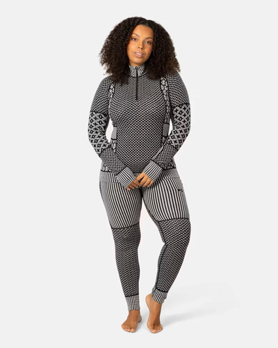 Koszulka damska z długim rękawem 190 merino KariTraa Smekker - czarny