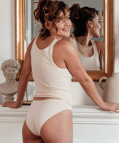 Majtki damskie Brubeck bikini COMFORT COTTON beżowy