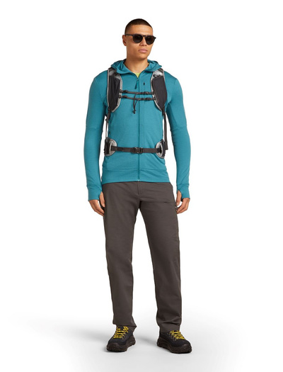 Bluza męska z kapturem merino Icebreaker 260 Quantum LS Zip