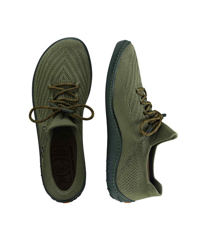 Buty minimalistyczne damskie Brubeck Barefoot MERINO - khaki