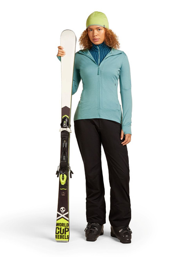 Bluza damska merino Icebreaker 260 Quantum IV LS Zip Hoodie