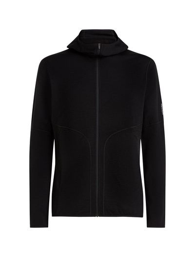 Bluza męska z kapturem merino Icebreaker 560 RealFleece Elemental LS Zip