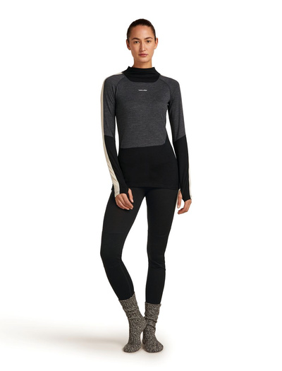 Koszulka damska narciarska merino Icebreaker Merino 200 Oasis+ LS High Neck