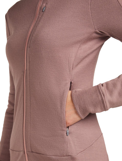 Bluza damska merino Icebreaker 260 Quantum IV LS Zip Hoodie
