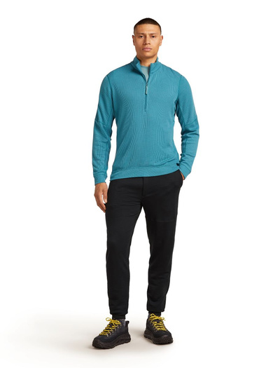 Bluza męska Icebreaker 260 Waffle Knit Wander LS Half Zip