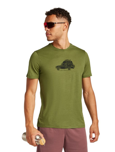 Koszulka męska z krótkim rękawem merino  Icebreaker 150 Tech Lite III SS Tee Camper 