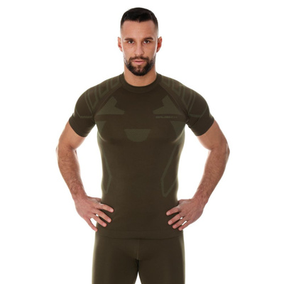 Koszulka męska z krótkim rękawem Brubeck RANGER PROTECT khaki