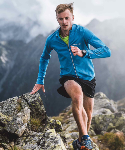 Bluza męska Brubeck ATHLETIC niebieski/granatowy