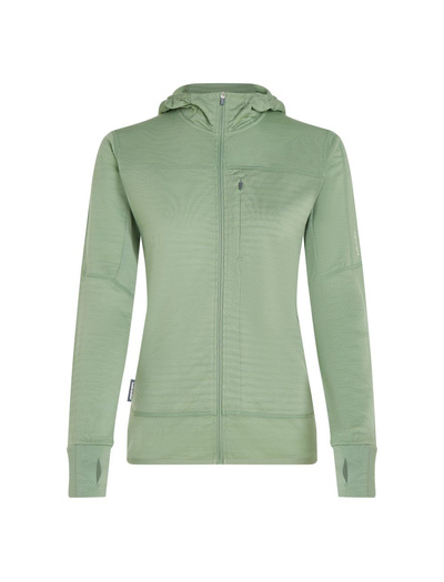 Damska bluza merino Icebreaker 300 RealFleece Descender LS Zip Hood