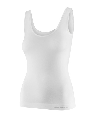 Koszulka damska na ramiączkach Brubeck COMFORT MERINO kremowy