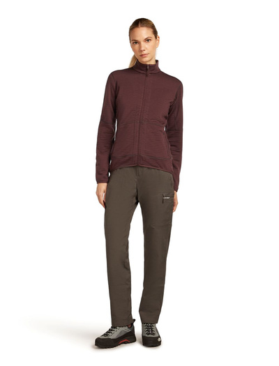 Damska bluza Icebreaker 400 RealFleece Descender LS ZIP