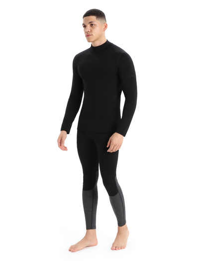Koszulka męska Icebreaker 260 Tech LS Turtleneck BLACK