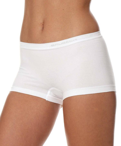 Majtki damskie bokserki Brubeck hipster COMFORT COTTON biały