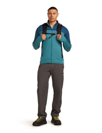 Bluza męska merino Icebreaker 300 RealFleece Descender LS Zip