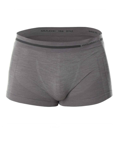 Majtki męskie bokserki Brubeck merino COMFORT WOOL szary