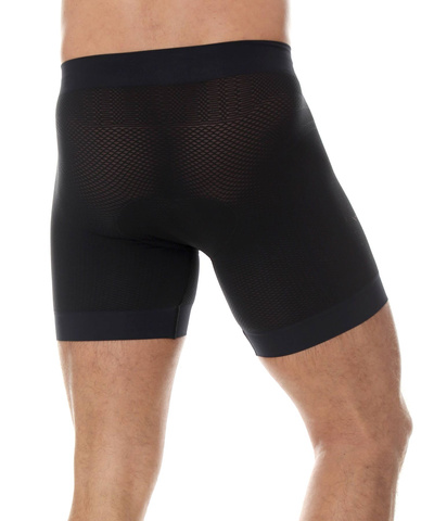 Majtki męskie bokserki Brubeck z wkładką rowerową czarny