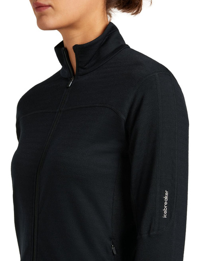 Damska bluza merino Icebreaker 300 RealFleece Descender LS Zip