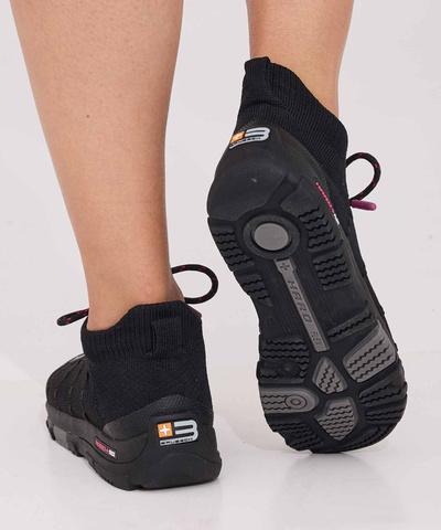 Buty turystyczne damskie Brubeck TREK MERINO - czarny/fuksjowy