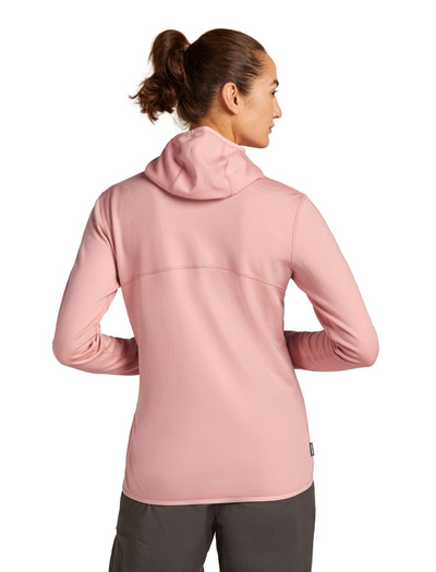 Damska bluza merino Icebreaker 560 Realfleece Elemental II LS Zip Hoodie