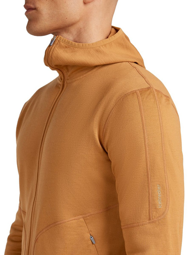 Bluza męska z kapturem merino Icebreaker 560 RealFleece Elemental LS Zip