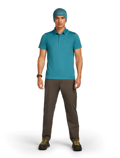 Koszulka męska z krótkim rękawem merino Icebreaker 150 Tech Lite SS Polo
