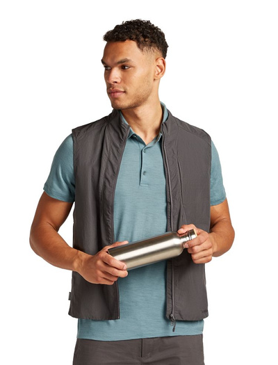 Koszulka męska z krótkim rękawem merino Icebreaker 150 Tech Lite SS Polo