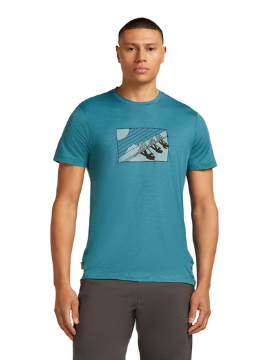 Koszulka męska z krótkim rękawem merino Icebreaker 150 Tech Lite SS Tee In The Wild