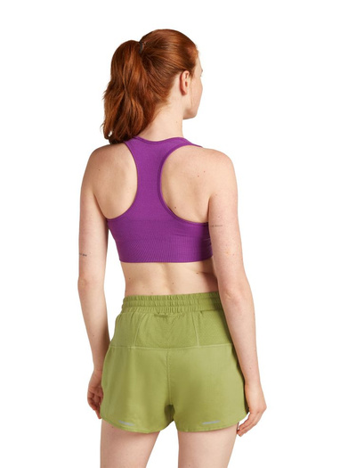 Biustonosz Icebreaker 260 Zoneknit Seamless Bra fioletowy