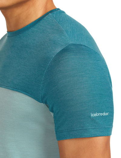 Koszulka męska z krótkim rękawem merino Icebreaker 125 Cool-Lite Sphere SS Tee Colour Block