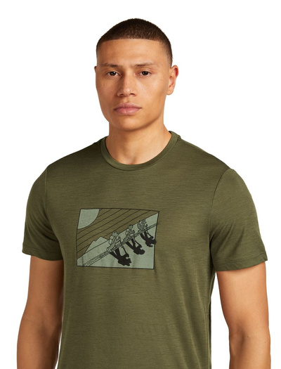 Koszulka męska z krótkim rękawem merino Icebreaker 150 Tech Lite SS Tee In The Wild