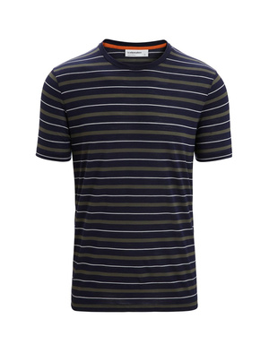 Koszulka męska z krótkim rękawem Icebreaker Merino Wave SS Tee Stripe