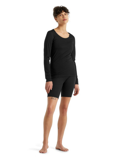 Spodenki damskie merino Icebreaker 200 Oasis Shorts BLACK