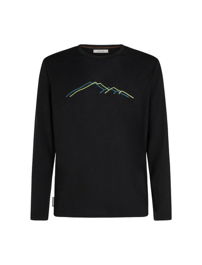 Koszulka męska z długim rękawem merino Icebreaker 150 Tech Lite LS Tee Rainer Ridge