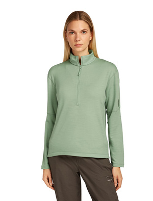Bluza damska merino Icebreaker 360 Realfleece Elem LS Half Zip