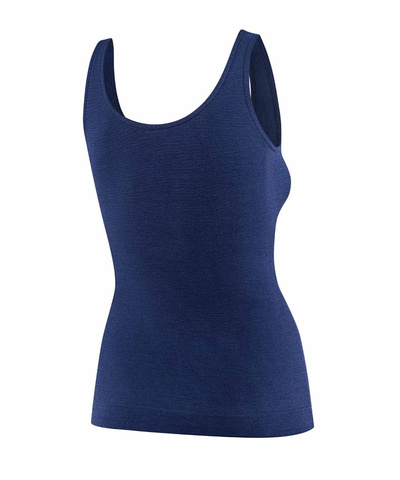 Koszulka damska na ramiączkach Brubeck COMFORT MERINO granatowy