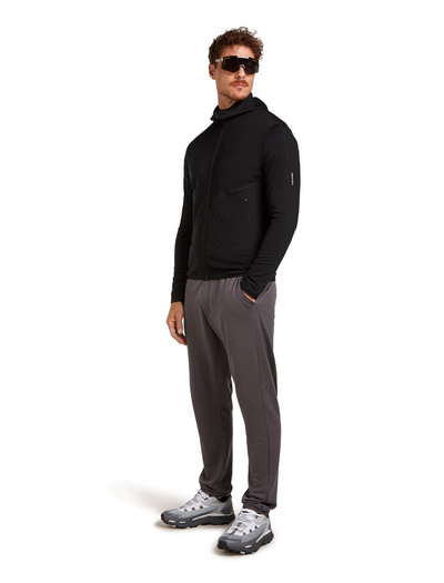 Bluza męska z kapturem merino Icebreaker 560 RealFleece Elemental LS Zip